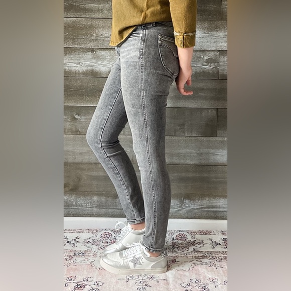 judy blue gray mid rise tummy control top skinny jeans shield pockets JB88862 - Picture 10 of 16